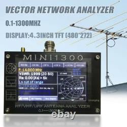 0.1-1300Mhz with 4.3 Lcd Touch Screen Mini1300 Hf/vhf/uhf Antenna Analyzer
