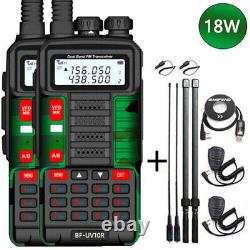 1/2set Baofeng Uv-10r Dual Band Uhf/vhf 2-way Radio Long Range Ham Walkie Talkie