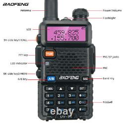 10PC BAOFENG UV-5R VHF/UHF Dual Band Two Way Ham Radio Walkie Talkie Transceiver