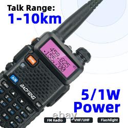 10PC BAOFENG UV-5R VHF/UHF Dual Band Two Way Ham Radio Walkie Talkie Transceiver