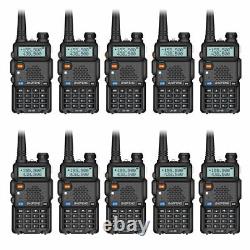 10PC Baofeng UV-5R VHF UHF Dual-Band FM 5W Portable Two-way Radio Walkie Talkie