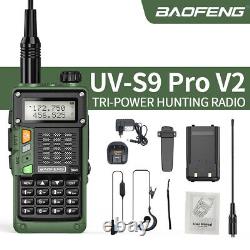 10Pack Baofeng UV-S9 Pro UHF/VHF Powerful Long Range Hunting Two Way Radio UV-5R