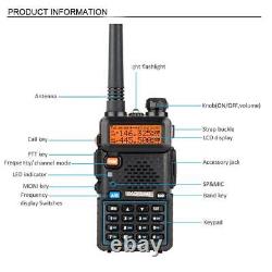 10x BAOFENG UV-5R 2-Way VHF/UHF 144-148/420-450Mhz Radio Dual Band Walkie Talkie