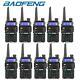 10x Baofeng Uv-5r Lcd Vhf Uhf 136-174/400-520mhz Radio Dual Band Walkie Talkie