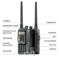 10x Baofeng UV-S9 PLUS VHF/UHF 2m/70cm Dual Band DTMF FM Ham Two Way Radio Green