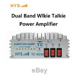 140-150 & 460-470MHz Dual Band Walkie Talkie Power Portable two radio Amplifier