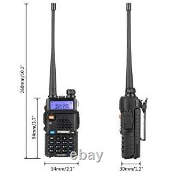 15x BaoFeng UV-5R 136-174/400-520MHz Dual-Band DTMF FM 2 Way Radio Walkie Talkie