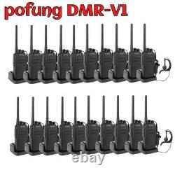 20 x pofung DMR-V1 Handheld Two-way Radio UHF 400-470MHz Handheld Walkie Talkie
