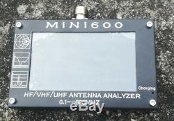 2019 0.1-600MHz HF/VHF/UHF ANT SWR Antenna Analyzer Meter Mini600 + Battery