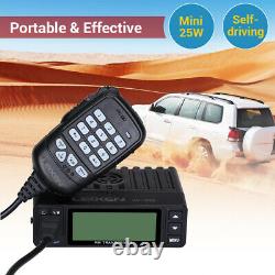 25W 200CH Dual Band VHF/UHF 136-174MHz / 400-480MHz Vehicle Car Ham Mobile Radio