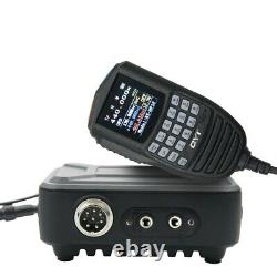 25W QRP 200 Channels VHF UHF Dual Band Mini Mobile Car Radio Transceiver US