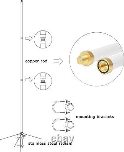 2Meter/70Cm VHF UHF Fiberglass Base Antenna 144/430Mhz 86.6Inches Heavy Duty D