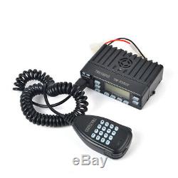 2PCS Dual Band 144/430 MHz Mini Amateur Car Vehicle Mobile Radio+Program Cable