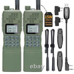 2pcs Baofeng Ar-152 12000mah Vhf/uhf Walkie Talkie Long Range Two Way Ham Radios