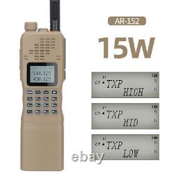 2pcs Baofeng Ar-152 Vhf/uhf Tactical Two Way Radio Walkie Talkie 15w&speaker Mic