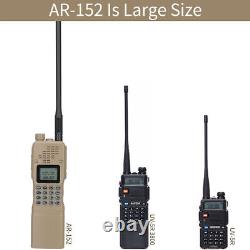 2pcs Baofeng Ar-152 Vhf/uhf Tactical Two Way Radio Walkie Talkie 15w&speaker Mic