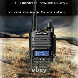 3x Baofeng Uv-9r Plus Ip67 Waterproof Uhf/vhf Walkie Talkies Long Range Fm Radio