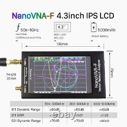 4.3 lcd Nano VNA-F Nanovna VHF UHF Vector VNA HF Antenna Analyzer 50kHz-1000MHz