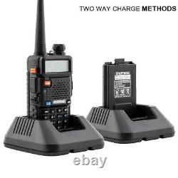 4 x BAOFENG UV-5R 2-Way VHF/UHF 136-174/400-520Mhz Radio Dual Band Walkie Talkie