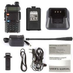 4 x BAOFENG UV-5R 2-Way VHF/UHF 136-174/400-520Mhz Radio Dual Band Walkie Talkie