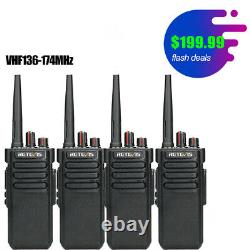 4Pack Retevis RT29 VHF136-174MHz 10W 3200mAh Walkie Talkie for Factory