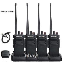 4Pack Retevis RT29 VHF136-174MHz Walkie Talkies 3200mAh Two Way Radios +USB