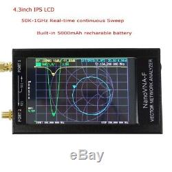 50KHz-1000MHz NanoVNA-F 4.3 LCD Display HF VHF UHF VNA Vector Network Analyzer