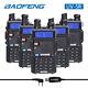 5pack Baofeng Uv-5r Two-way Radio Vhf/uhf Fm Transceiver+ Programming Cable