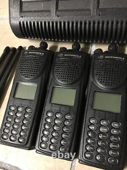 6 Motorola XTS3000 III VHF 136-174mhz 255ch P25 Digital Radios H09KDH9PW7BN XTS