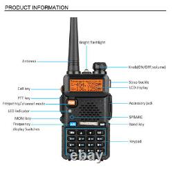 6Pack Baofeng Dual Band UV-5R UHF VHF 136174MHz Two Way Ham Radio Walkie Talkie