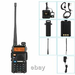 6Packs Baofeng UV-5R UHF VHF Tri Band Two Way Ham Radio Walkie Talkie Flashlight