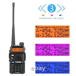 6Pcs Baofeng Dual Band UV-5R UHF VHF 136174MHz Two Way Ham Radio Walkie Talkie