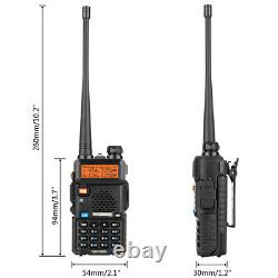 6pcs 136174MHz/400520MHz Dual Band Walkie Talkies Long Range Radio Handheld