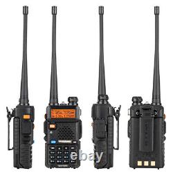 6x UV-5R Two Way UHF VHF 136174MHz Talkie Radio Dual Band Walkie Talkie Earbuds