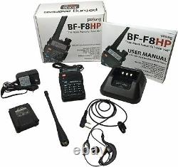 8-Watt Dual Band Two-Way Radio (136-174Mhz VHF&400-520Mhz UHF) Full Kit Included