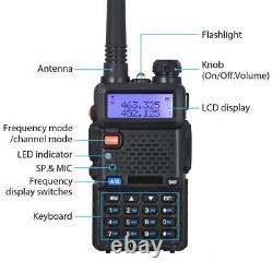 8x BaoFeng UV-5R 144-148/420-450MHz Dual-Band DTMF Ham 2 Way Radio Walkie Talkie