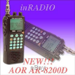 AOR AR-8200D UNLOCKED Wideband Receiver 0.5-3000MHz APCO25 P25 UNBLOCKED Scanner