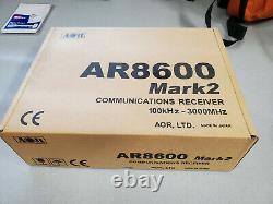 AOR AR-8600 MKII RECEIVER 100kHz 3000MHz UNLOCKED COMPUTER CONTROLLABLE