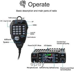 AT-778UV Mobile Radio Dual Band VHF/UHF 136-174/400-480Mhz Car Radio AT778 25W W