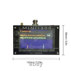 Antenna Analyzer 0.1-1300Mhz Mini1300 Hf/vhf/uhf 4.3 Tft Lcd Touch Screen Top