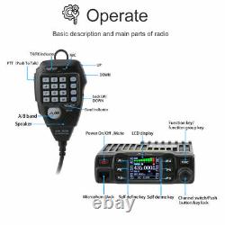 AnyTone AT-778UV Dual Band Transceiver Car Mobile Radio VHF&UHF Two Way Radios