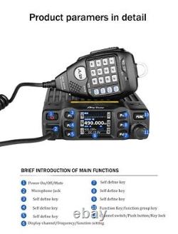 AnyTone AT-778UV Dual Band Transceiver Car Mobile Radio VHF&UHF Two Way Radios