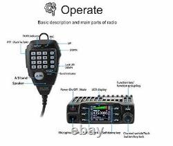 AnyTone AT-778UV Mobile Radio Dual Band VHF/UHF 136-174/400-480MHz Car Radio