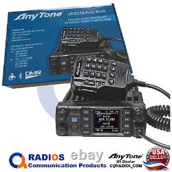 AnyTone AT-D578UVIII Plus BT Mobile Radio Transceiver GPS DMR Digital Analog