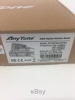 Anytone AT-D578UV ProIII Tri Band DMR Analog Car Mobile Ham Radio 144/222/444mhz