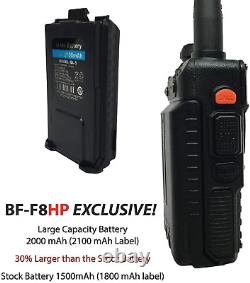BAOFENG BF-F8HP (UV-5R 3rd Gen) 8-Watt Dual Band Two-Way Radio 136-174MHz VHF