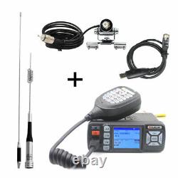 BAOJIE BJ-318 Mini Car UHF VHF Dual Band Mobile 2 Way Ham Radio with Antenna Set