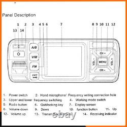 BAOJIE BJ-318 Mini Car UHF VHF Dual Band Mobile 2 Way Ham Radio with Antenna Set