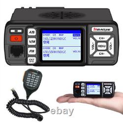 BAOJIE BJ-318 Mini Car UHF VHF Dual Band Mobile 2 Way Ham Radio with Antenna Set