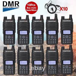 Baofeng DM-1801 DMR Digital Radio Tier 1+2 Dual Time Slot VHF UHF Radio 10Pack